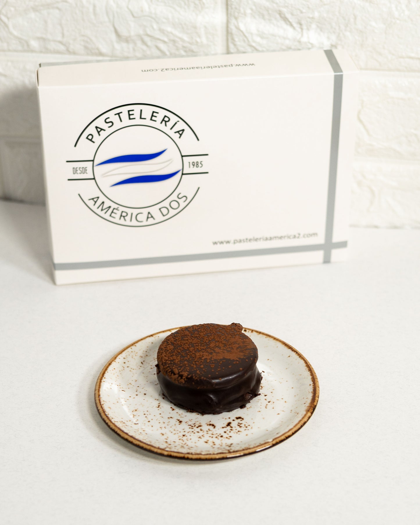 Alfajor marplatense de dulce de leche y chocolate (individual)