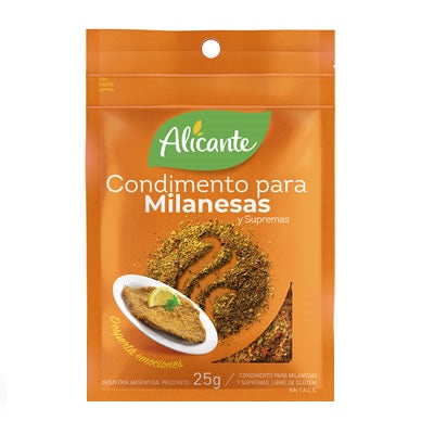 Condimento para milanesas (25 gr).