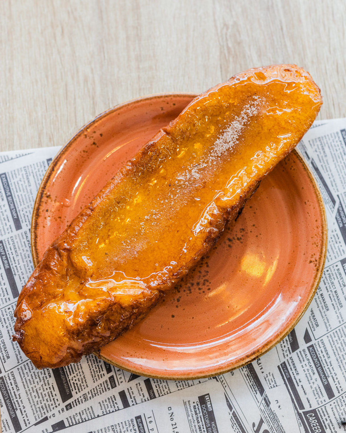 Torrija de leche y miel