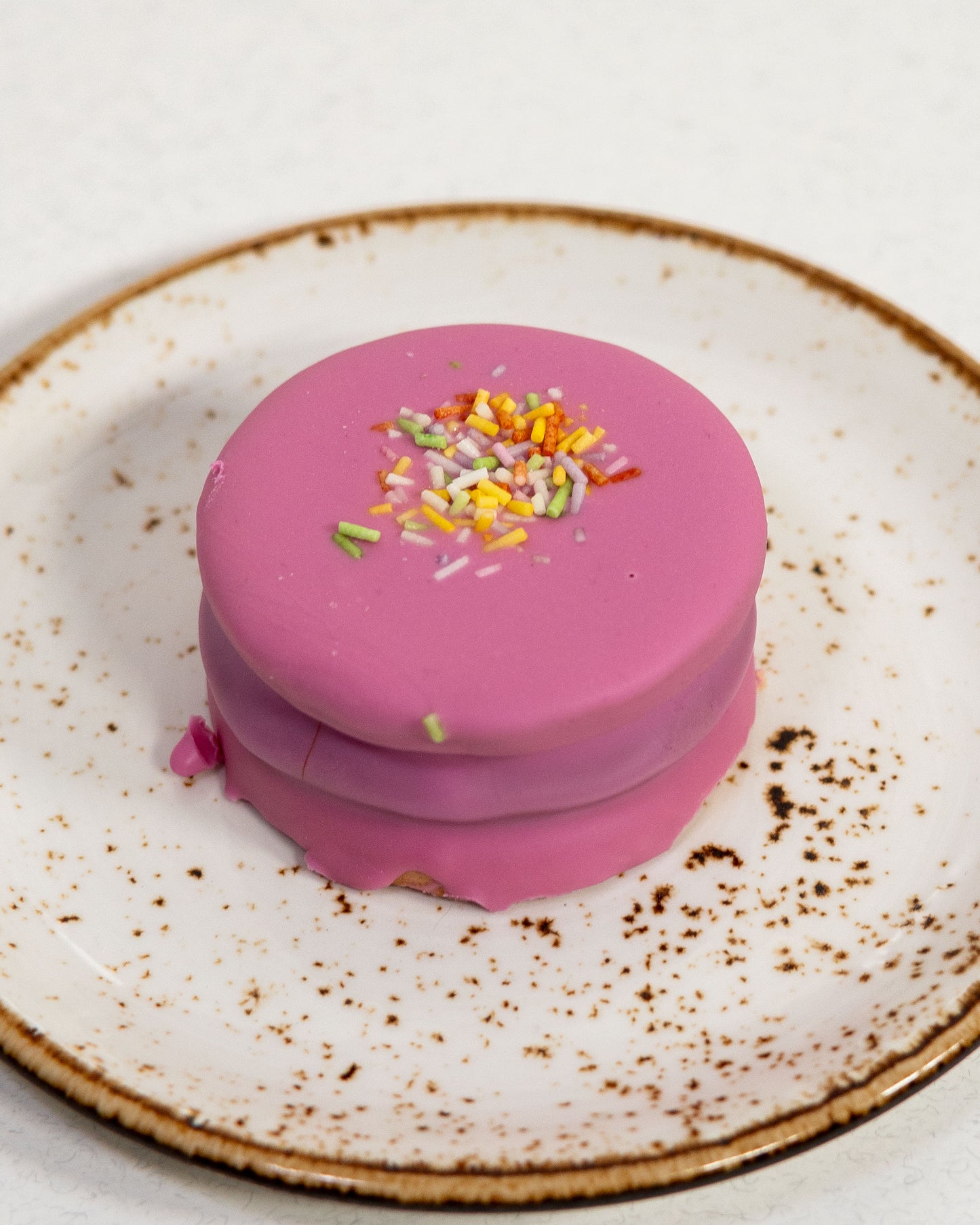 Alfajor de frambuesa y dulce de leche (individual)