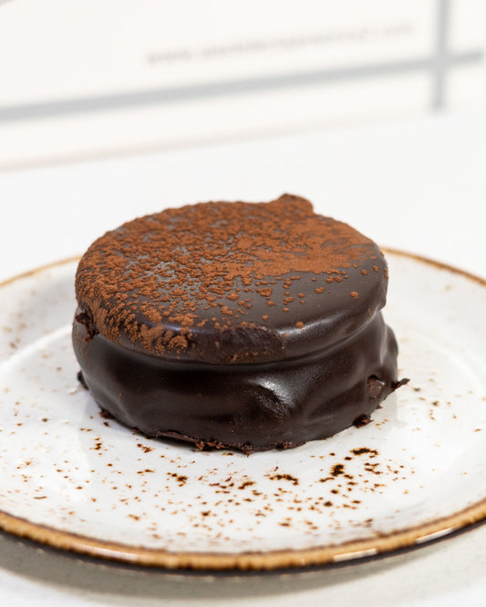 Alfajor marplatense de dulce de leche y chocolate  (individual)